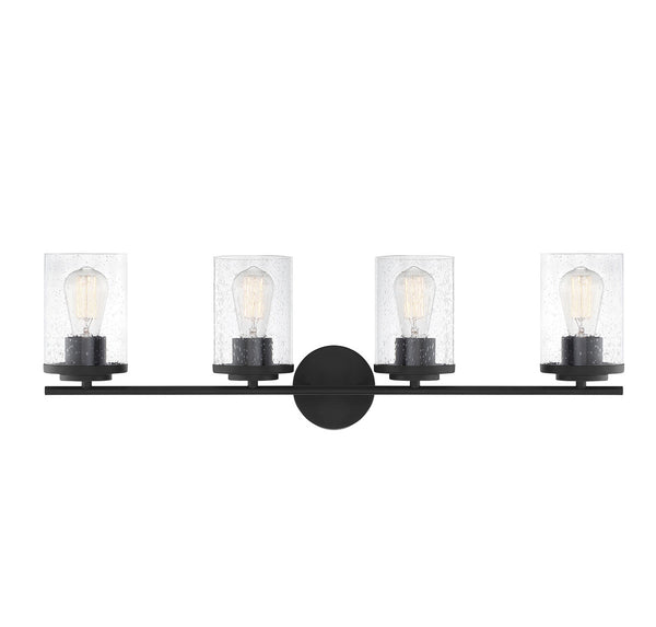 Marshall 4-Light Bathroom Vanity Light in
Matte Black