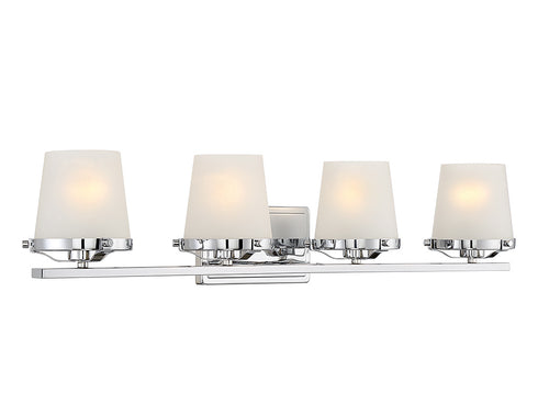 Klein 4-Light Bathroom Vanity Light in Matte Black
