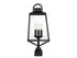 Inglewood 3-Light Outdoor Post Lantern in Black
