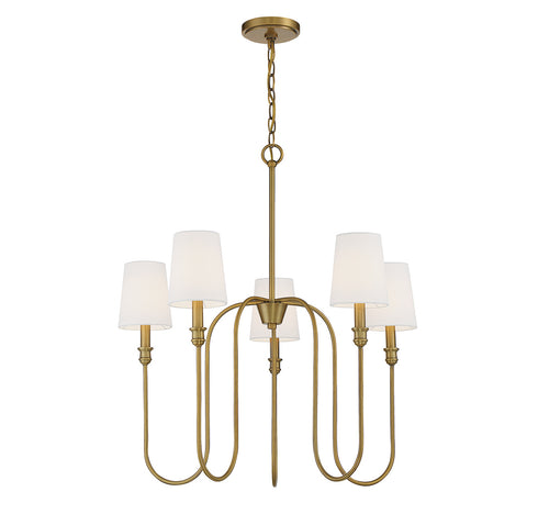 5-Light Chandelier in Aged Iron