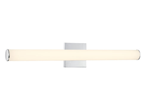 Colt 30" Contemporary LED Cylinder Vanity Light in Chrome