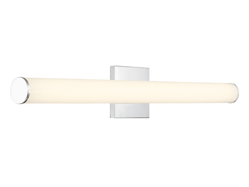 Colt 30" Contemporary LED Cylinder Vanity Light in Chrome
