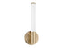 Connor 14" Mini Tube LED Cylinder Vanity Light in Chrome
