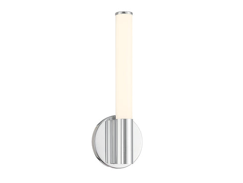 Connor 14" Mini Tube LED Cylinder Vanity Light in Chrome