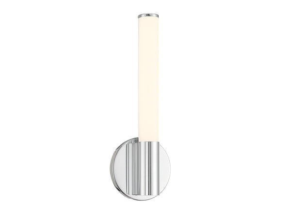 Connor 14" Mini Tube LED Cylinder Vanity Light in Chrome