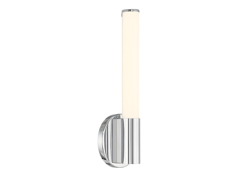 Connor 14" Mini Tube LED Cylinder Vanity Light in Chrome