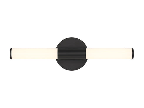 Connor 18" Mini Tube LED Cylinder Vanity Light in Black
