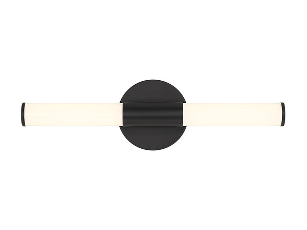 Connor 18" Mini Tube LED Cylinder Vanity Light in Black