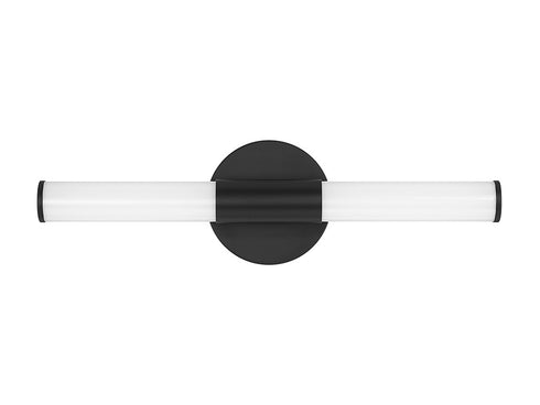 Connor 18" Mini Tube LED Cylinder Vanity Light in Black