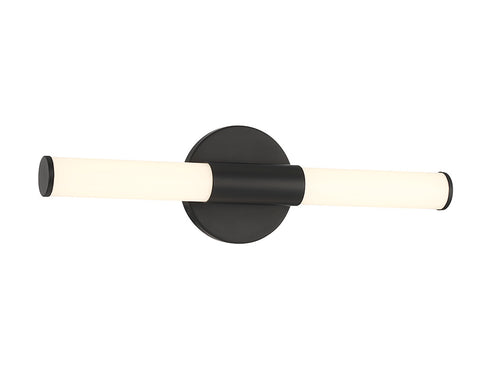 Connor 18" Mini Tube LED Cylinder Vanity Light in Black