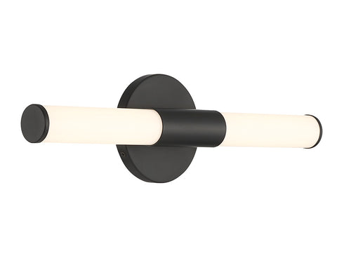 Connor 18" Mini Tube LED Cylinder Vanity Light in Black