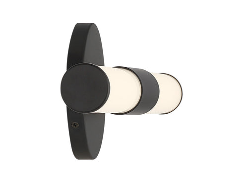 Connor 18" Mini Tube LED Cylinder Vanity Light in Black