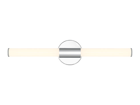 Connor 24" Mini Tube LED Cylinder Vanity Light in Chrome