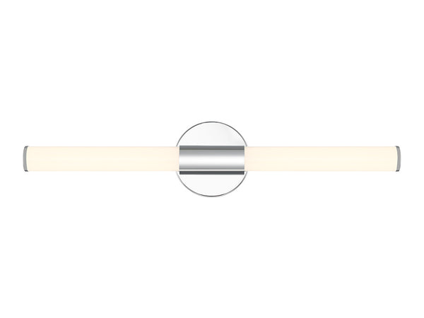 Connor 24" Mini Tube LED Cylinder Vanity Light in Chrome