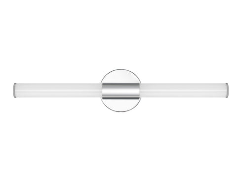 Connor 24" Mini Tube LED Cylinder Vanity Light in Chrome