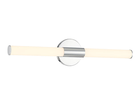 Connor 24" Mini Tube LED Cylinder Vanity Light in Chrome