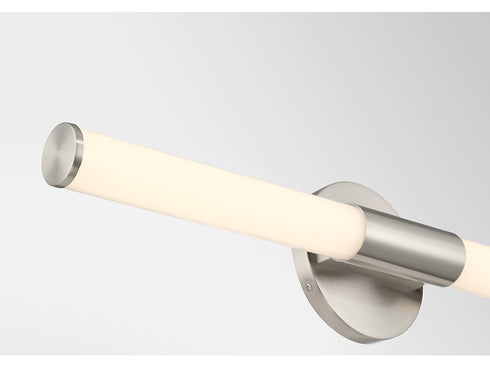Connor 24" Mini Tube LED Cylinder Vanity Light in Chrome