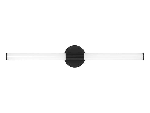 Connor 30" Mini Tube LED Cylinder Vanity Light in Chrome
