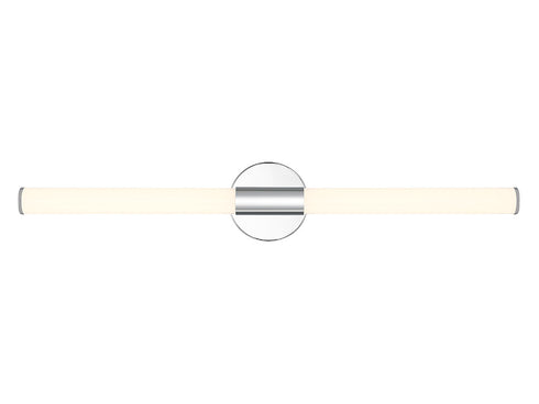 Connor 30" Mini Tube LED Cylinder Vanity Light in Chrome