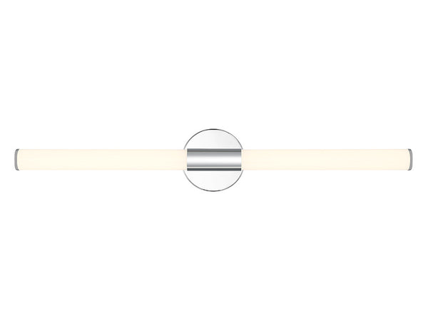 Connor 30" Mini Tube LED Cylinder Vanity Light in Chrome