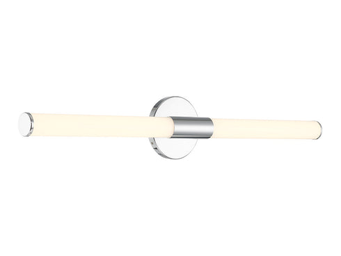 Connor 30" Mini Tube LED Cylinder Vanity Light in Chrome