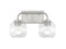 Baldwin 2-Light Bathroom Vanity Light in Satin Nickel