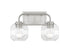 Baldwin 2-Light Bathroom Vanity Light in Satin Nickel