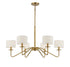 6-Light Chandelier in Matte Black