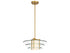 Newell 1-Light Pendant in Warm Brass