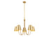 5-Light Chandelier in Matte Black