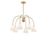 6-Light Chandelier in Matte Black