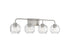 Baldwin 4-Light Bathroom Vanity Light in Matte Black