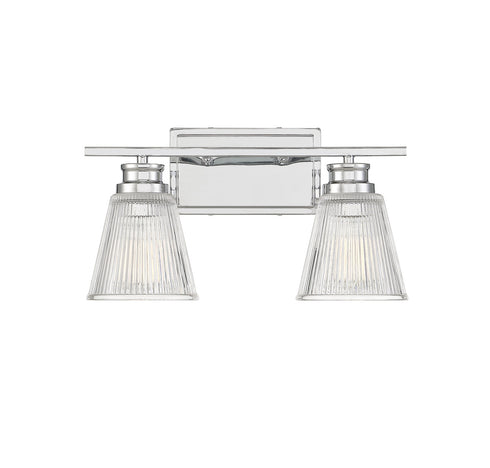 2-Light Bathroom Vanity Light in Chrome