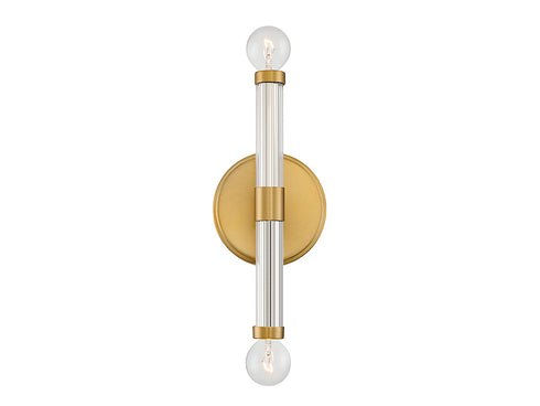 Kingsburg 2-Light Wall Sconce in Matte Black