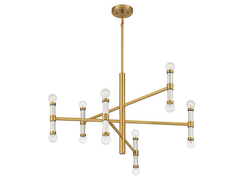 Kingsburg 12-Light Chandelier in Matte Black