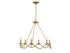 6-Light Chandelier in Matte Black