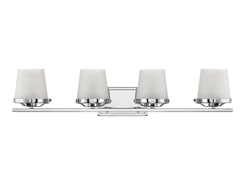 Klein 4-Light Bathroom Vanity Light in Matte Black