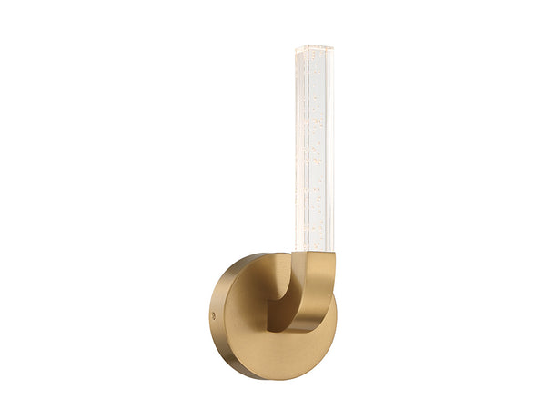Del Mar 1-Light LED Wall Sconce in Warm Brass by Breegan Jane