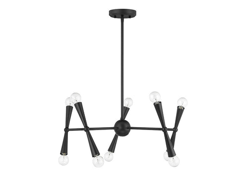10-Light Chandelier in Chrome