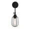 1-Light Adjustable Wall Sconce in Matte Black