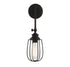 1-Light Adjustable Wall Sconce in Matte Black