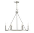 6-Light Chandelier in Matte Black