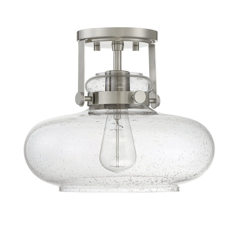 1-Light Ceiling Light in Polished Nickel