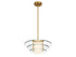 Newell 1-Light Pendant in Warm Brass