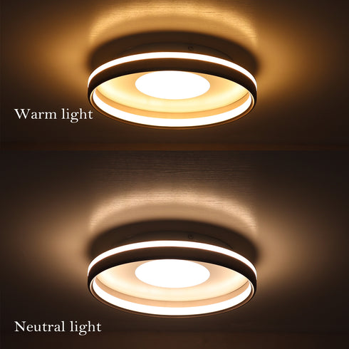 Ancona Modern LED Flush Mount Ceiling Light with Remote Control
