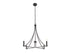 4-Light Chandelier in Brushed Nickel