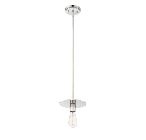 1-Light Mini Pendant in Polished Nickel