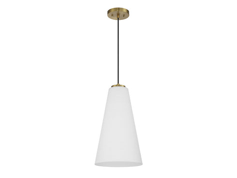 Christos 1-Light Pendant in Warm Brass