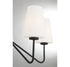 5-Light Chandelier in Matte Black