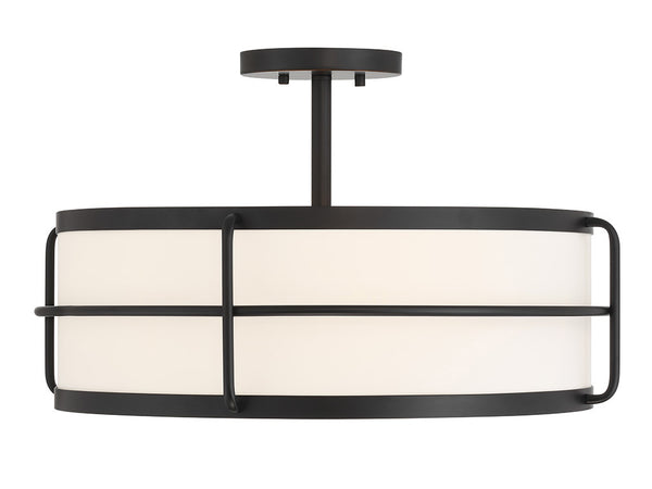 Chauncey 4-Light Ceiling Light in Matte Black